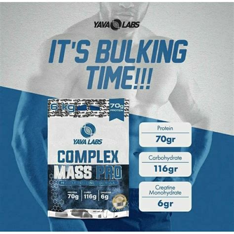 Jual YAVA LABS Complex Mass PRO 6 KG 6kg Mass Weight Gainer Murah Legit