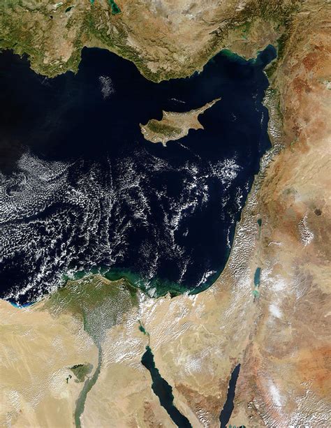 Eastern Mediterranean Sea Photograph by Nasa/science Photo Library - Fine Art America