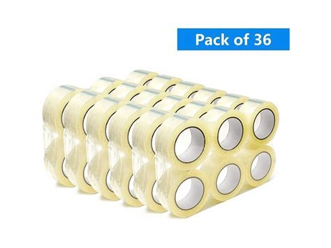 36 Rolls Clear Packaging Tape 2 X110 Yards 1 8 Mil Heavy Duty Tape