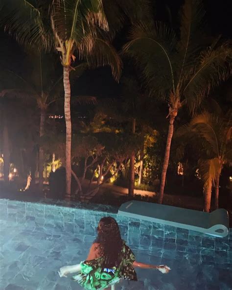 Rihanna Risks Insta Ban With Microscopic Triangle Top Bikini Snaps From Pool The Mirror