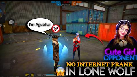 No Internet Prank In Lone Wolf 😱 Fake Ajju Bhai Garena Free Fire