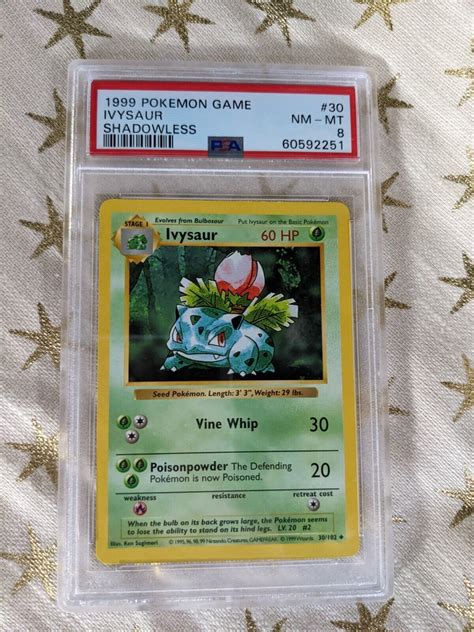 Pokemon Game Ivysaur Shadowless Psa Nm Mt Ebay