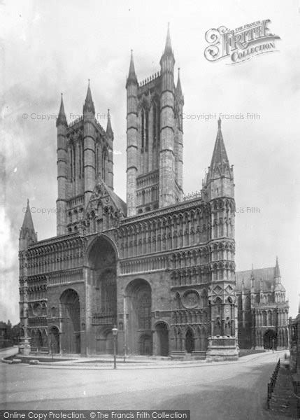 Photo Of Lincoln Cathedral West Front 1890 Francis Frith