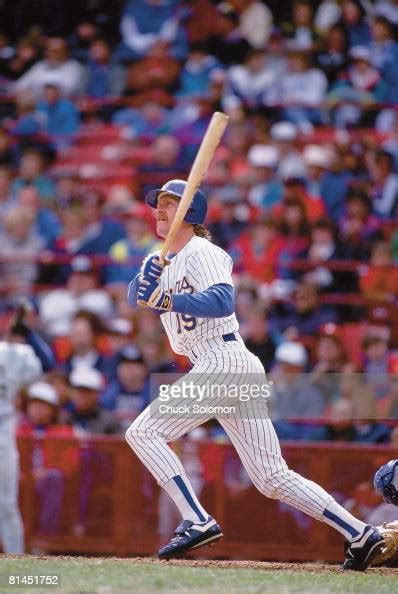 Milwaukee Brewers Robin Yount in action, at bat vs Toronto Blue Jays ...