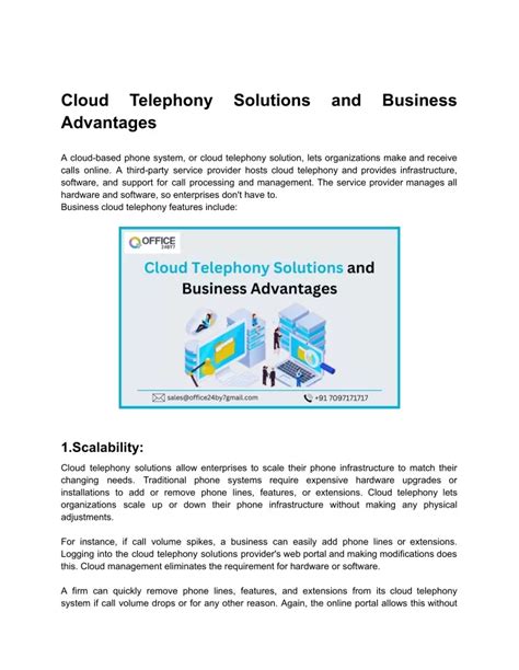 Ppt Cloud Telephony Solutions And Business Advantages Powerpoint