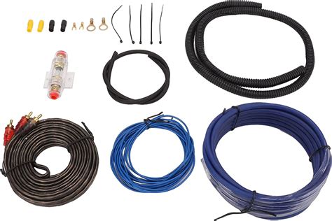 Car Amplifier Wiring Kit Car Amplifier Power Cable Set With Audio Cable Ground Wire Bellows