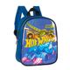 Mini Mochila De Costas Infantil Escolar Hot Wheels Azul em Promoção na