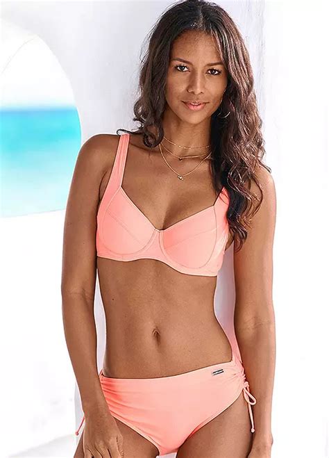 Salmon Underwired Bikini Set By Lascana Swimwear