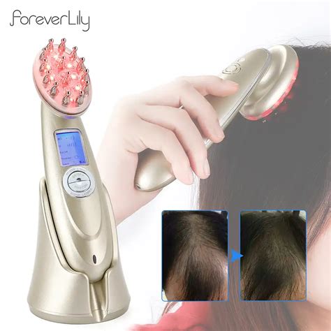 Electric Laser Hair Growth Comb Anti Hair Loss Brush Rf Nano Red Light Luminotherapy Infrared