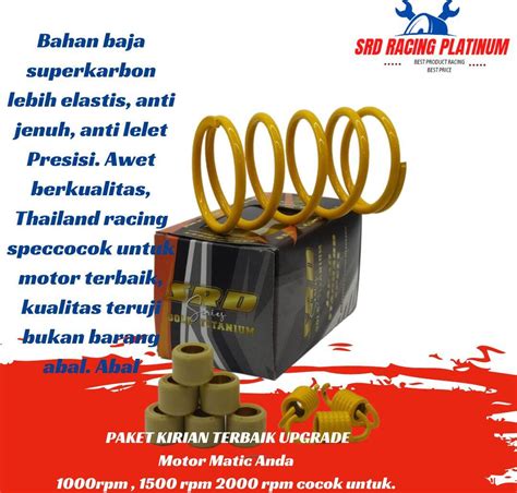 Paket Per Cvt Racing Rpm Per Kampas Ganda Rpm Dan Roller