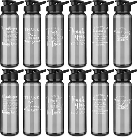 Amazon Inbagi 12 Pcs Thank You Gifts Plastic Water Bottle 21oz