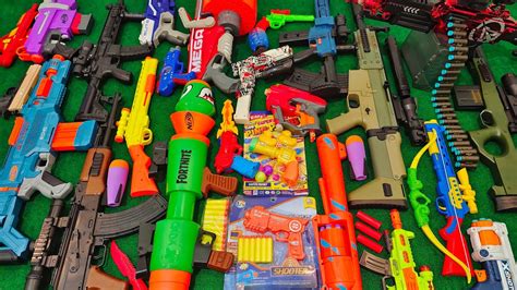 Collecting 7 Sniper Rifles And AK47 Guns New Guns Fortnite Nerf Gun