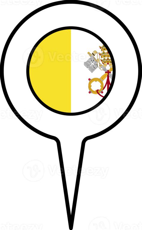 Vatican City Flag Map Pointer Icon 22796809 Png