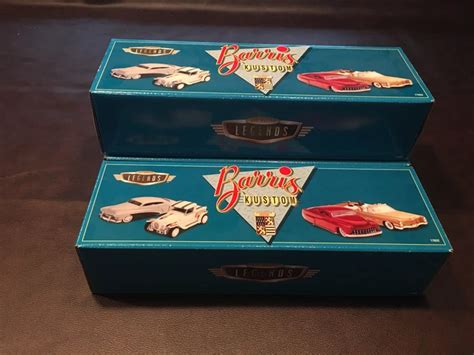 HOT WHEELS BARRIS Kustom Cars Legends Mirrored Back Display Case Lot