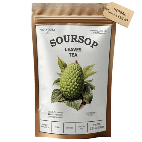 Amazon Soursop Leaves Tea Bags Pure Graviola Leaf Peppermint