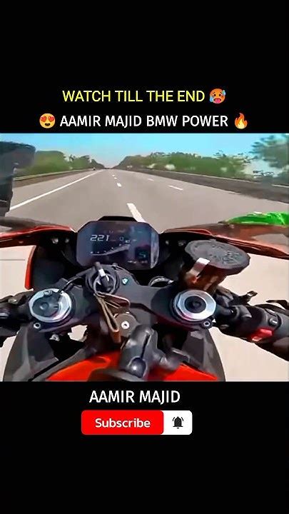 Aamir Majid Bmw S1000rr 😍top Speed 🔥🥵 Shorts Rider Motovlog