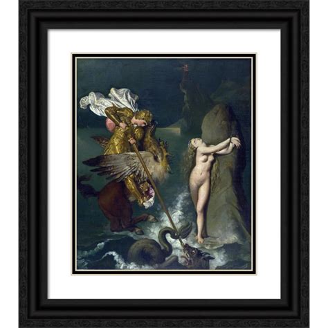 Jean Auguste Dominique Ingres X Black Ornate Wood Framed Double