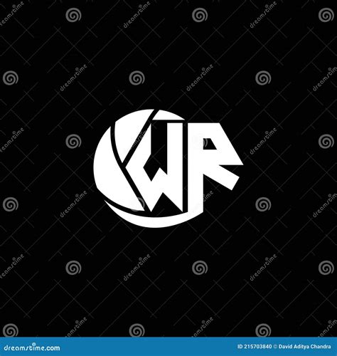 Initial Wr Logo Design Geometric And Circle Style Logo Business