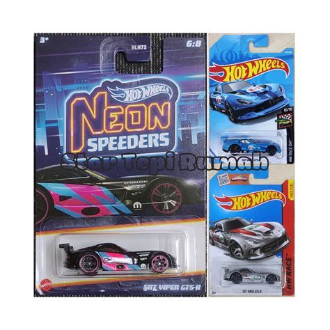 Hot Wheels Srt Viper Gts R Hw Dodge Race Day Neon Speeders Shopee Malaysia