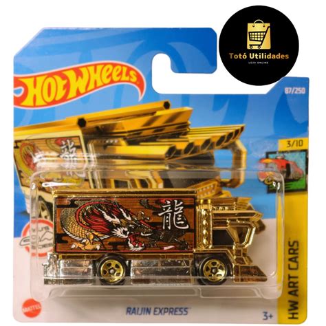 Hot Wheels Raijin Express HW Art Cars Shopee Brasil