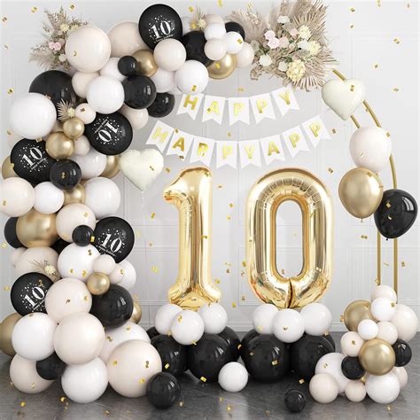 amazoncom  birthday decorations black gold sand whiteth