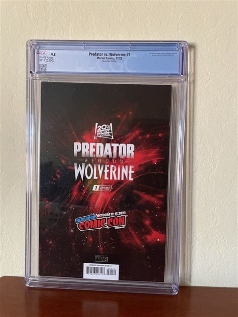 Marvel Comics Predator Vs Wolverine 1 Convention Edition 2023 CGC