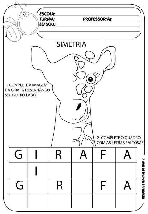 Atividade De Simetria 1 Ano