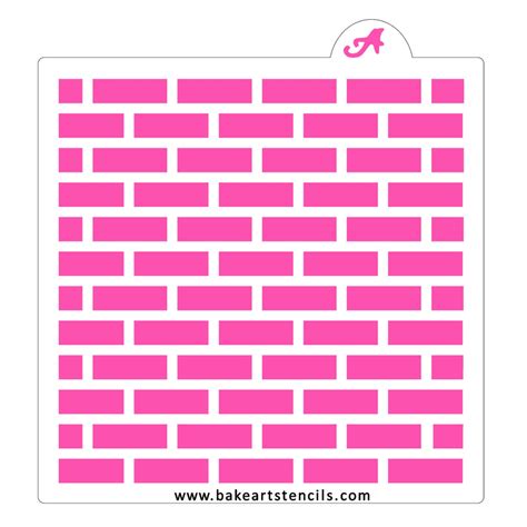 Brick Wall Pattern Stencil - bakeartstencils