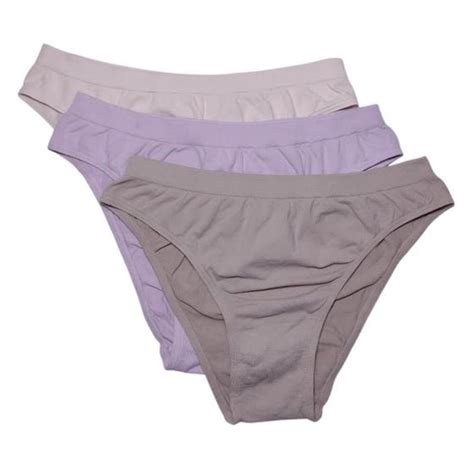 Kit Calcinhas Biquíni Trifil C Violeta Nude Creme Calcinha