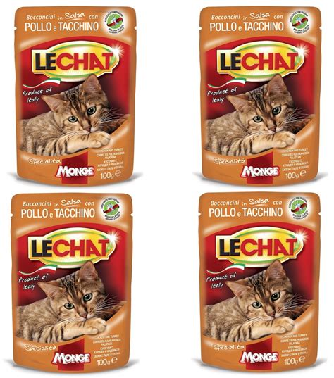 Влажный корм для кошек Monge LeChat Wet Adult курица с индейкой 100 г ...