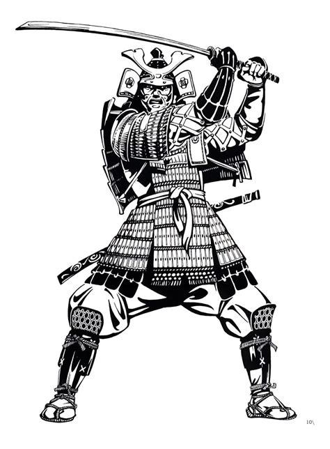 Japanese Samurai Warrior Drawing