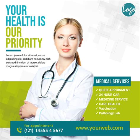 Health Care Services Ad Template Postermywall