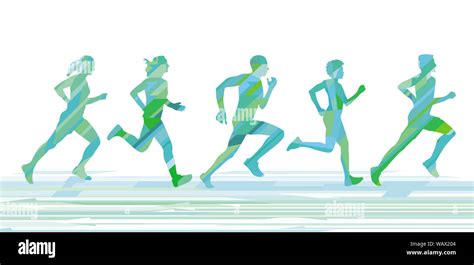 Running People Doing Sports Stock Photo Alamy