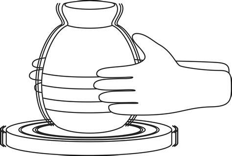 Potters Wheel Black And White Clipart Clip Art Library