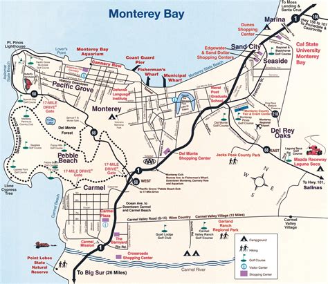 map of monterey peninsula ca 2