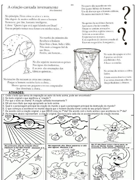 Atividade Sobre A Criação Do Mundo Pdf - Atividades sobre a Criação do Mundo | PDF | Filosofia