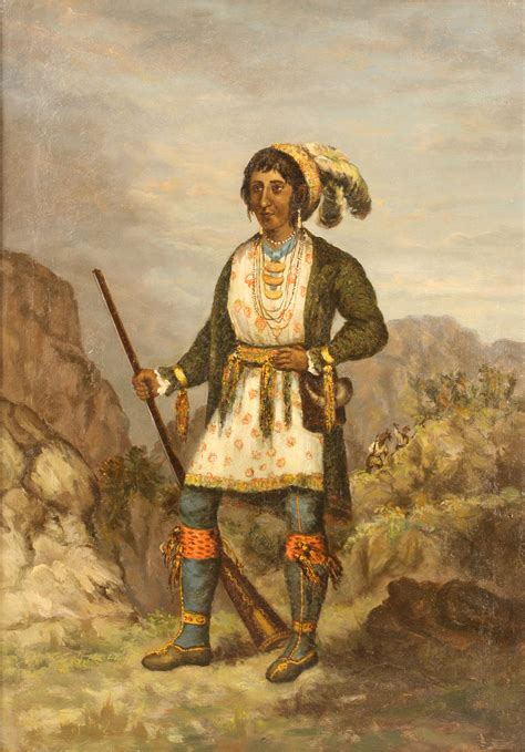 Lot 154: 19th c. portrait of Osceola, oil on canvas | Case Auctions