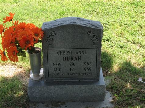 Cheryl Anne Duran 1965 1989 Find A Grave Memorial