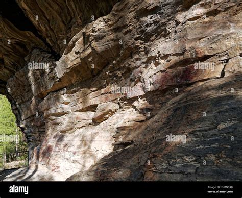 Rock Shelter Paintings Dating Back To Stone Age At Lakhudiyar Near