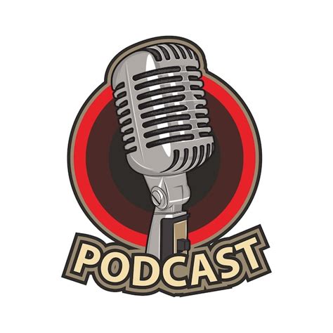 Premium Vector Podcast Logo Vector Illustration Design Microphone