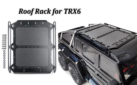 Rclions Metal Roof Rack With Carbon Fiber Panel Upgrades Parts