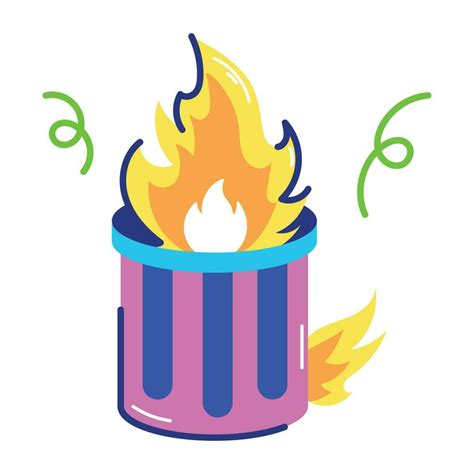 Trendy Dumpster Fire 24203481 Vector Art At Vecteezy