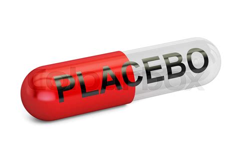 Placebo Pill Capsule 3d Rendering Stock Image Colourbox