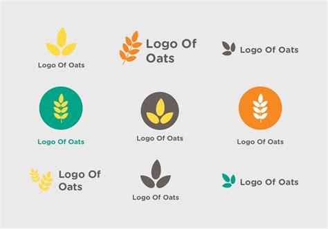 Free Oats Logo Set 100610 Vector Art At Vecteezy