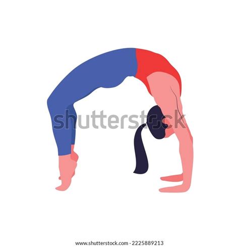 Illustration Lady Doing Yoga Stock Vector Royalty Free 2225889213