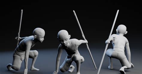 Aang Avatar By Peter Farell Download Free Stl Model
