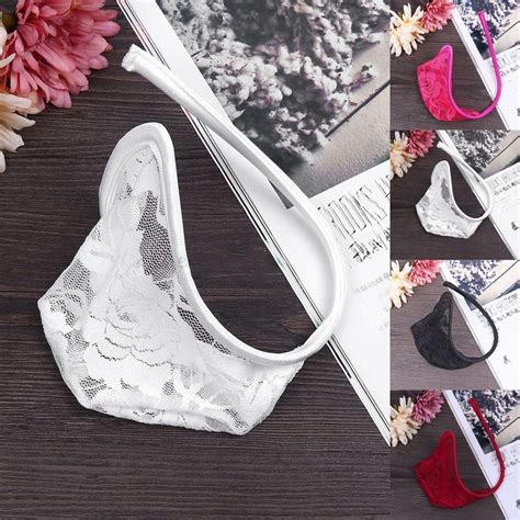 Colorhm Sexy Men C String Underwear Bikini T Back G String Thong Invisible Lace Brief Shopee