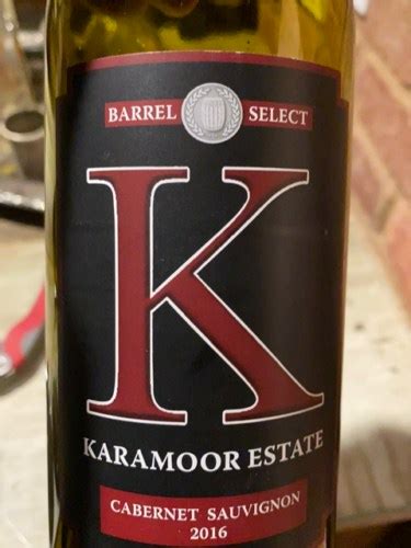 Karamoor Barrel Select Cabernet Sauvignon Vivino US