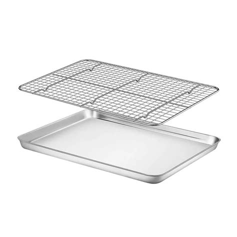 Stainless Steel Oven And Dishwasher Safe Checkered Chef Cooling Rack