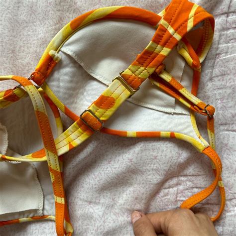Super Sexy Orange Bikini Top By Venus The Brass Is Depop
